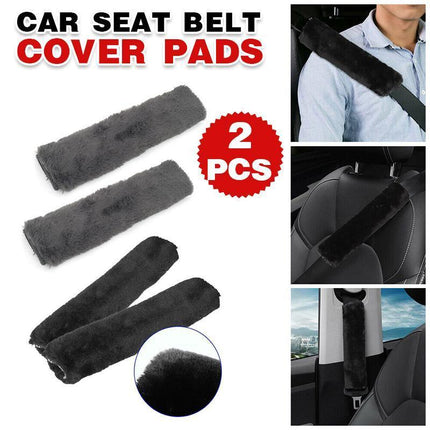 2pcs Car Seat Belt Strap Pad Soft Harness Shoulder Cushion Cover Protector - Aimall