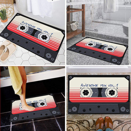 Absorbent Non-Slip Camera Bathroom Floor Mat Family Entry Door Mat Home Rug