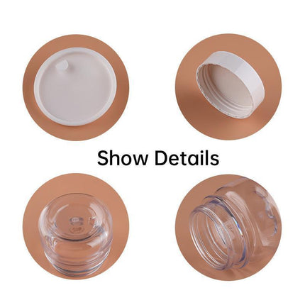 10pcs PET Plastic Cosmetic Bottles Refillable Travel Face Cream Containers