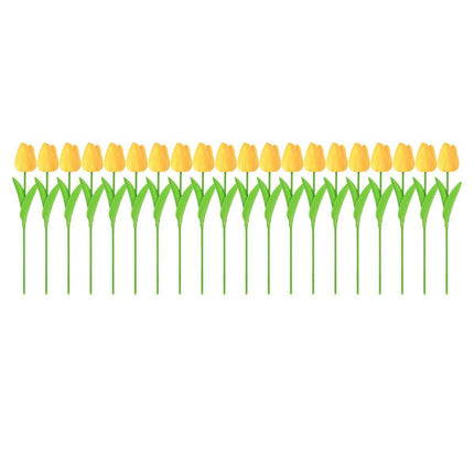 20PCS Real Touch Artificial Tulip Bouquet Fake Flowers for Home Wedding Decor