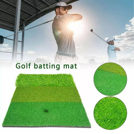 3in1 Golf Training Mat Portable Hitting Practice Driving Range Training Tool