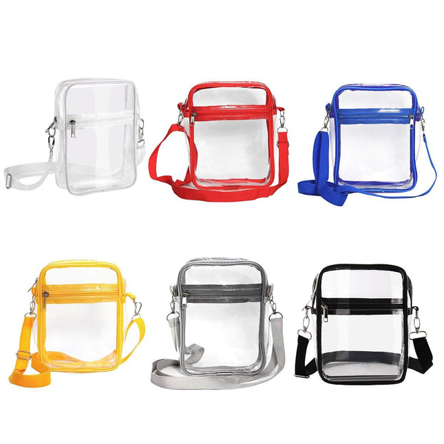 Transparent Crossbody Bag Clear Stylish Handbag for Men and Women Daily Use