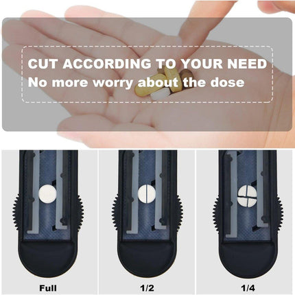 Pill Slicer Cutter Tablet Splitter Portable Pill Divider Medication Organizer