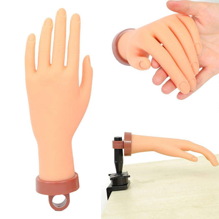 Manicure Practice Hand Mould Simulation Fake Hand Desktop Holder for Nail Art