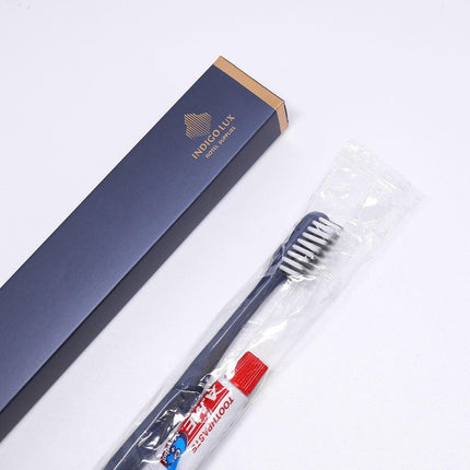 Star Hotel Toiletries Toothbrush and Toothpaste Set for Guesthouse Travel Use