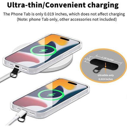 30PCS Removable Mobile Phone Lanyard Strap No Punch Clip Anti-Loss Card Holder