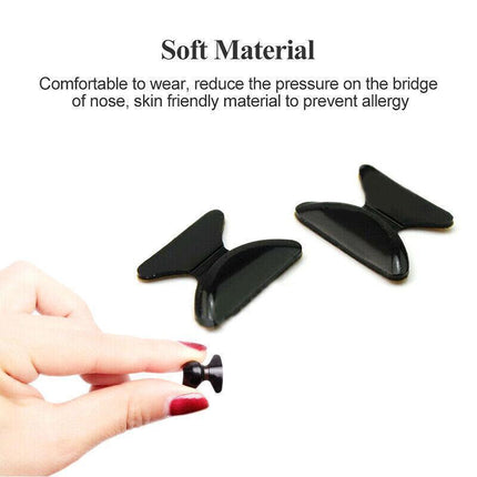 Silicone Anti-Slip Stick On Nose Pads for Eyeglass Sunglasses Glasses Clear - Aimall