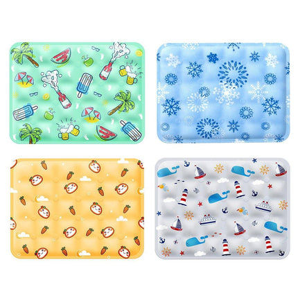 Cooling Ice Mat for Pets Summer Dog and Cat Cooling Pad Comfortable Pet Bed