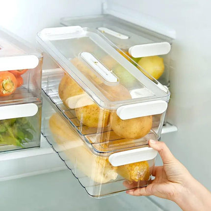 2pcs Food Storage Containers Kitchen Fridge Fresh Storage Boxes Home Organizer