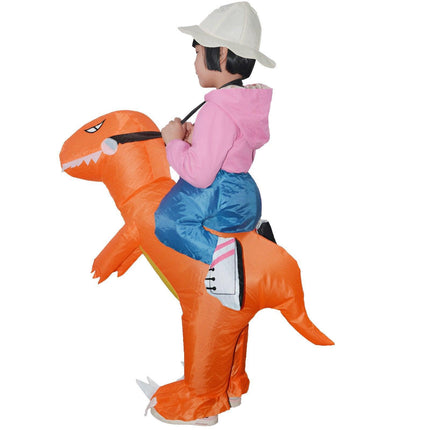 Inflatable Dinosaur Rider Costume Dinosaur Suit for Party and Halloween Cosplay