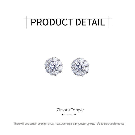 Spin Snowflake Stud Earrings for Women Winter Fashion Jewelry Festive Gift
