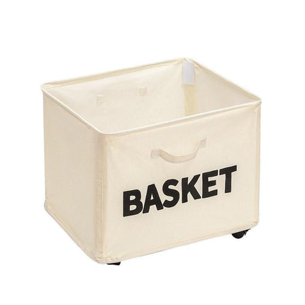 Rolling Storage Basket with Wheels for Under Desk or Shelf Organisation