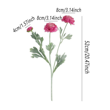5pcs Artificial Peony Silk Flowers Bouquet Decor Faux Floral Arrangements