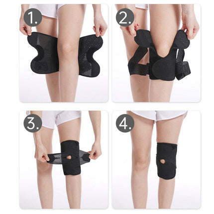 1/2PCS Adjustable Ultra Thin Knee Support Straps Sports Compression Knee Brace