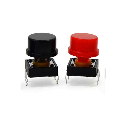 25Pcs Round Tap Switch Buttons with Key Cap Replacement Parts for Home Appliance