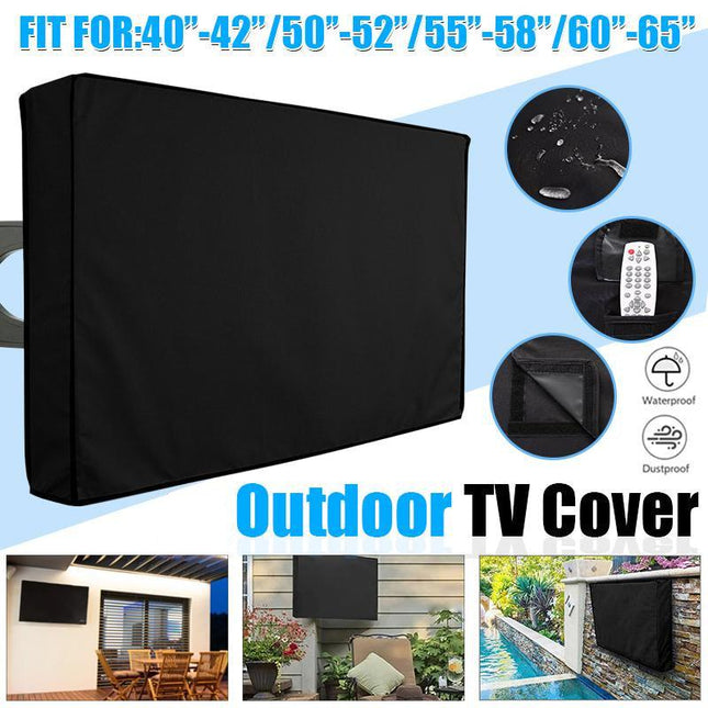 40-65 Inch Dustproof Waterproof TV Cover Outdoor Patio Flat Television Protector Aimall
