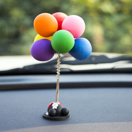 Bobblehead Shaking Head Toys Car Ornaments Car Dashboard Decor Nodding Balloon - Aimall