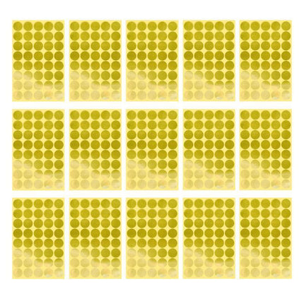 8/13/25/50mm Colour Sticker Dots Adhesive Round Labels Circular Scrapbooking Gold - Aimall