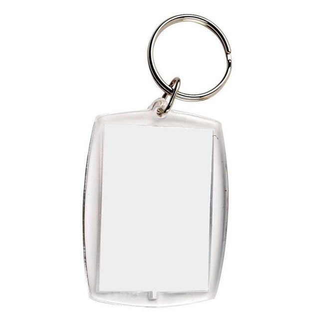10PCS Clear Acrylic Photo Keyring - DIY Picture Frame Keychain Gifts - Aimall