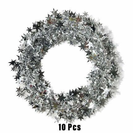 10pcs Christmas Wreath Decorations Festive Holiday Door Hanging Ornament Set