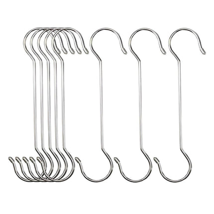 8pcs Metal S Hooks Multifunctional Garden Pot Hangers Outdoor Bird Feeder Hooks