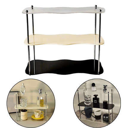Removable Acrylic Display Stand Desktop Storage Organizer Holder Perfume Rack