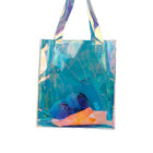 Clear PVC Tote Bag Transparent Laser Jelly Bag Plastic TPU Handbag for Women