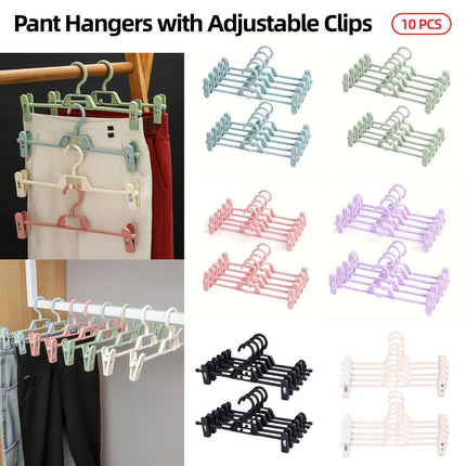 Seamless Household Retractable Pants Rack Buckle Clothes Clip Inner Hanger