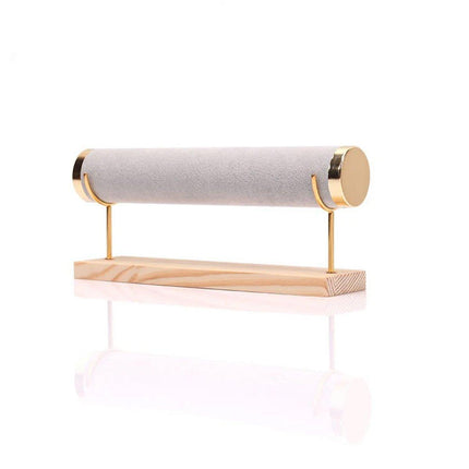 Wooden Bracelet Display Stand Single Tier Watch Bangle Holder Organizer Jewelry