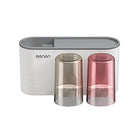 Bathroom Wall Mounted Toothbrush Holder Toothpaste Stand Storage Rack With Cup - Aimall