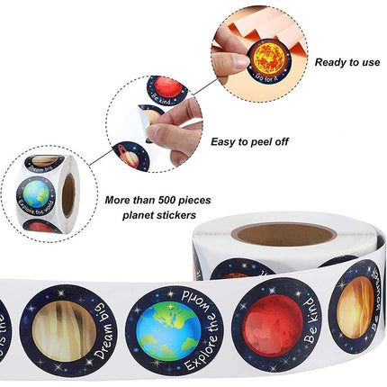 2 Rolls of Decorative Sticker Labels with Cute Designs for Crafting and Creative Projects