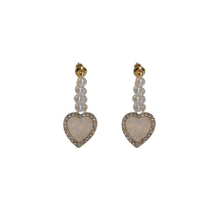Chic Heart Love Stud Earrings Romantic Gift Women Fashion Jewelry Accessory