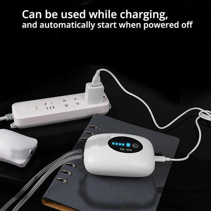 USB Rechargeable Portable Fish Oxygen Pump Silent Battery Aerator Dual-purpose