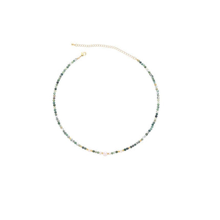 Retro Fashion Style Natural Stone Design Necklace for Women Vintage Jewelry