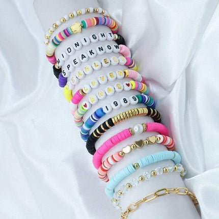 8/14pcs Bohemian Bracelet Set Colourful Beaded Bracelets Stackable Jewelry Gift