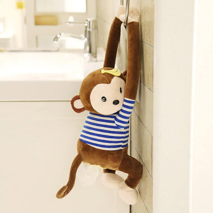 Car Cute Monkey Hanging Tissue Box Car Tissue Box Car Animal Tissue Draw Tissue