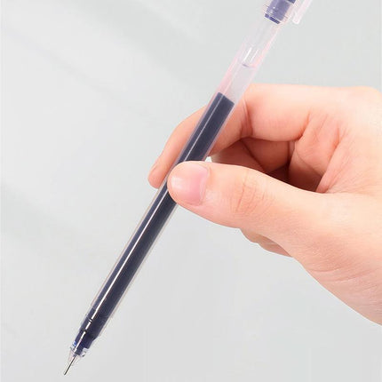 12x Rollerball Gel Pen Fine Point 0.5 mm High Ink Capacity School Office Pen - Aimall