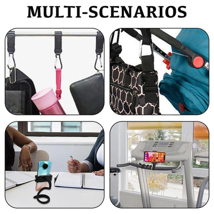 Universal Flexible Phone Holder Silicone Hose Stroller Crib Mount Stand Bracket