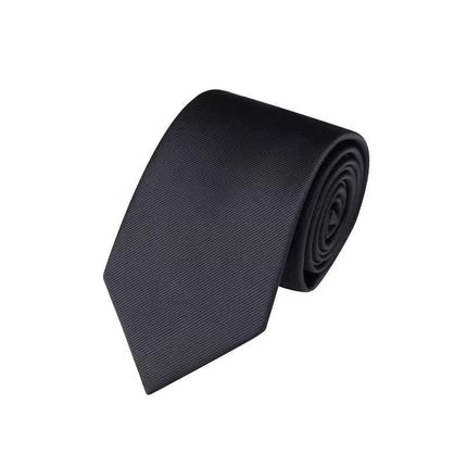 Men's Skinny Tie Fashion Solid Plain Satin Formal Wedding Casual Necktie Ties - Aimall