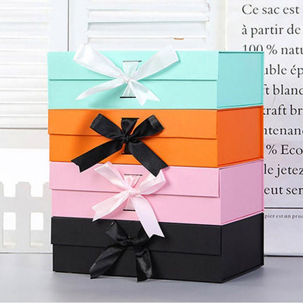 5X Medium Premium Gift Boxes with Ribbon Multi-Color Hamper Packaging Set
