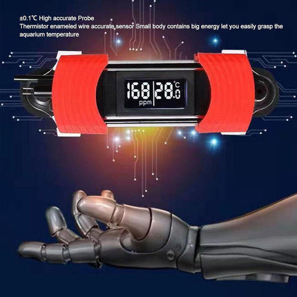 Calibrated Aquarium Thermometer Dual Display Fish Tank Temperature Screen