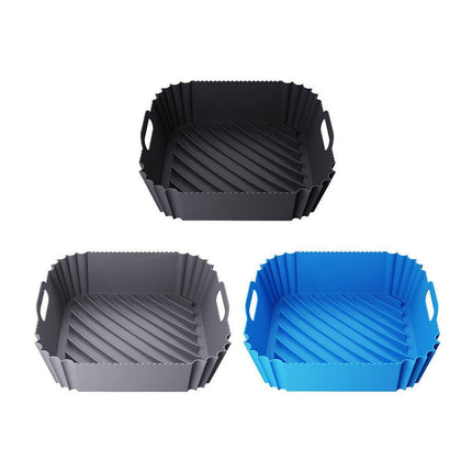 Air Fryer Silicone Pot Basket Liner Non Stick Reusable Baking Tray Accessories