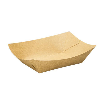 Kraft Paper Boat Tray Biodegradable Multi Size Serving Food Safe Fries Rice Deli Aimall