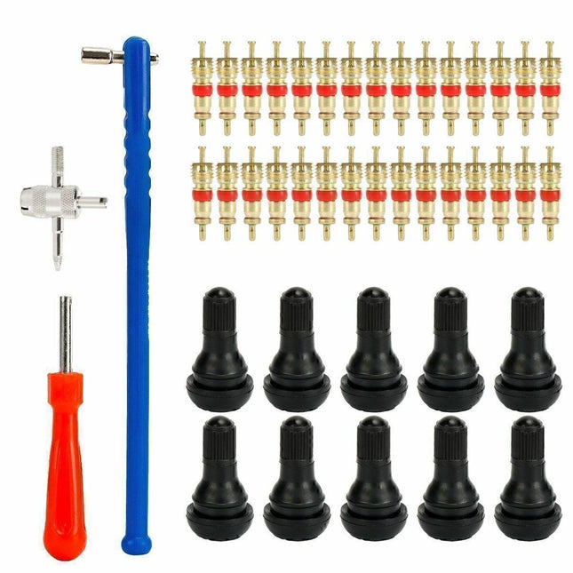 43pcs Car Tyre Valve Stem Puller Set Quick Remover Tire Repair Installation Tool
