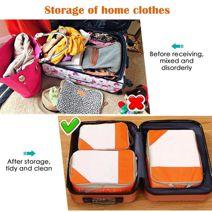 6pcs Mesh Visible Travel Storage Set Waterproof Nylon Compressible Storage Bags