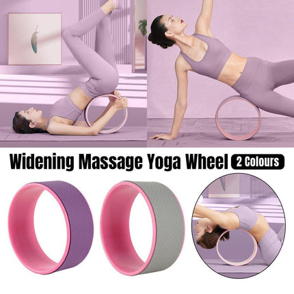 Yoga Wheel Back Roller for Pilates Open Shoulder Widened Circle Back Massage