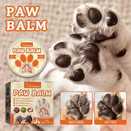 Dogs Cat Paw Balm Cream Pets Natural Lick Safe Dry Skin Cracked Paws Feet Care - Aimall