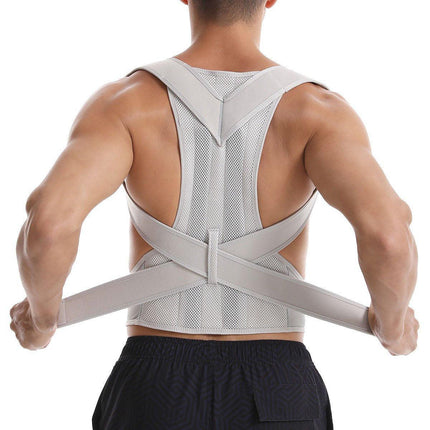 Adjustable Back Posture Corrector Brace Lumbar Shoulder Support Belt for Unisex