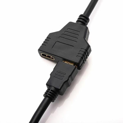 HDMI Splitter 1 In 2 Out Cable Adapter Converter 1080 Multi Display Duplicator - Aimall