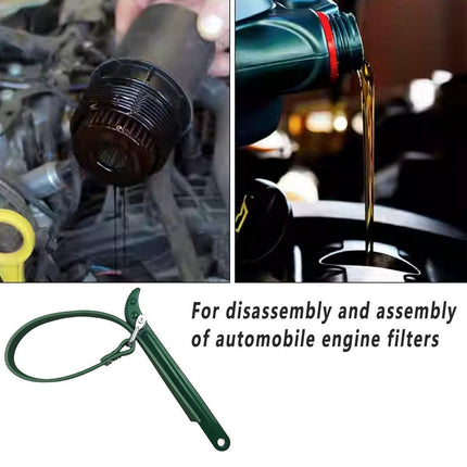 Oil Filter Belt Wrench Puller Strap Spanner Filter Cartridge Removal Tool